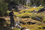 Our cross-country approach took us up this stream flowing from Kuna Lake.