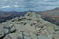 Mammoth Peak north summit from middle summit