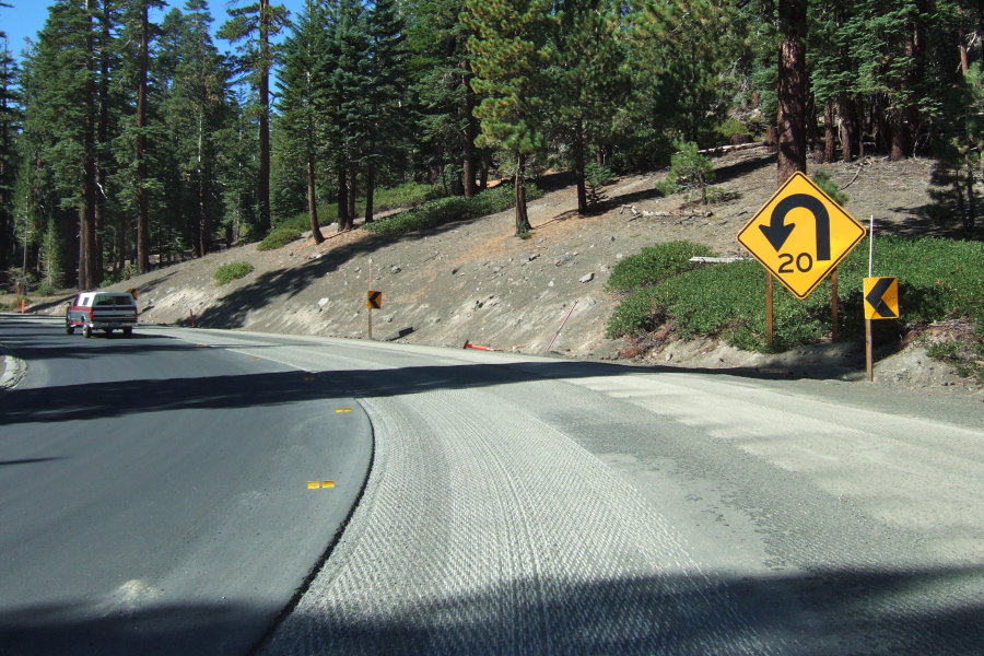 I got to ride on the grooved part.