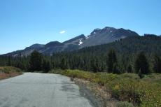 Mammoth Mountain (11053ft) from Minaret Vista
