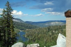 Twin Lakes from the bike path near the outlet of Lake Mamie