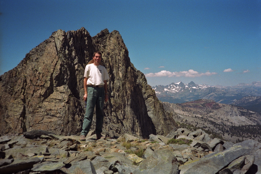 Bill at the edge of the great plateau.