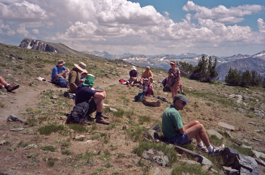 Second lunch stop on Mammoth Crest