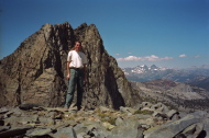Bill at the edge of the great plateau.