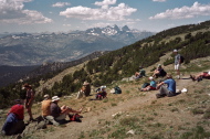 Second lunch near the top of the Mammoth Crest Trail.