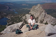 Bill at the edge of the expanse on Mammoth Crest.
