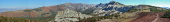 Panorama of Sherwin Crest (l) and Mammoth Crest (r)