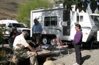 Visiting Ron and Alice at their campsite.