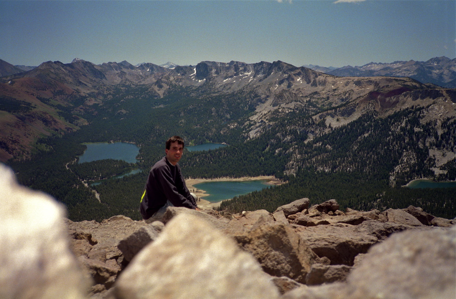Lake Mary basin and Mammoth Crest from Mammoth Mountain.