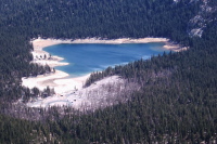 Horseshoe Lake from Mammoth Mountain.