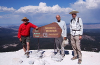 Ron, David, and Bill at the summit.
