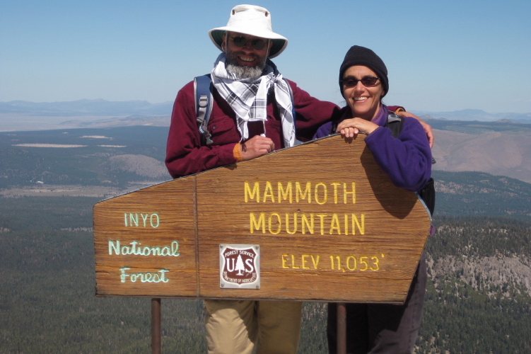 Frank and Stella on the summit.