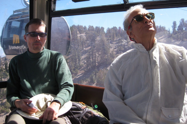 Bill and David in the gondola.