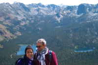 Stella and Frank on Mammoth Mountain.