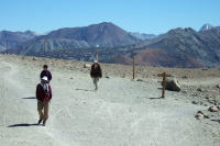 Frank, Stella, and David return to the summit of Mammoth Mountain.