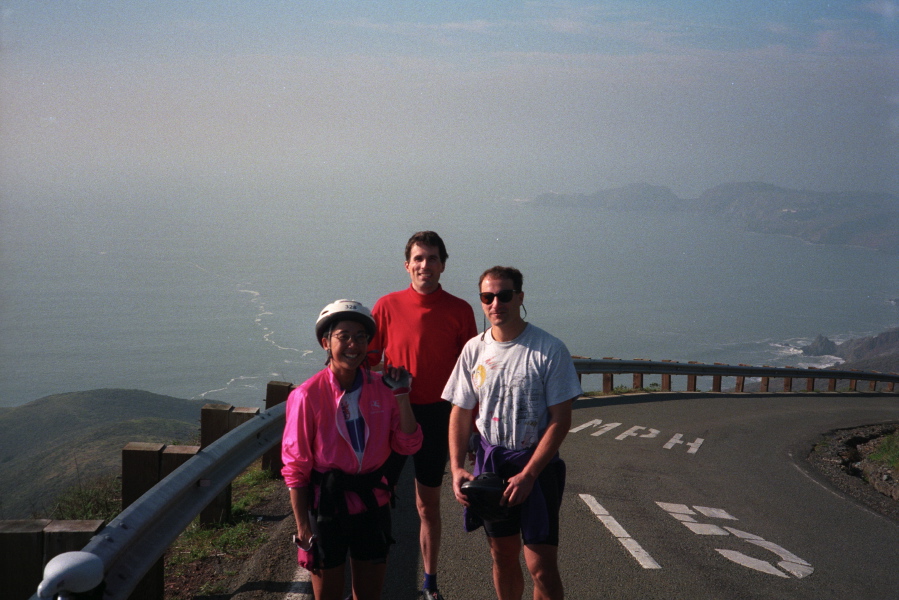 Group photo at the top of Conzelman Drive