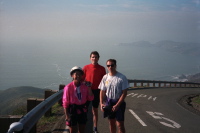 Group photo at the top of Conzelman Drive
