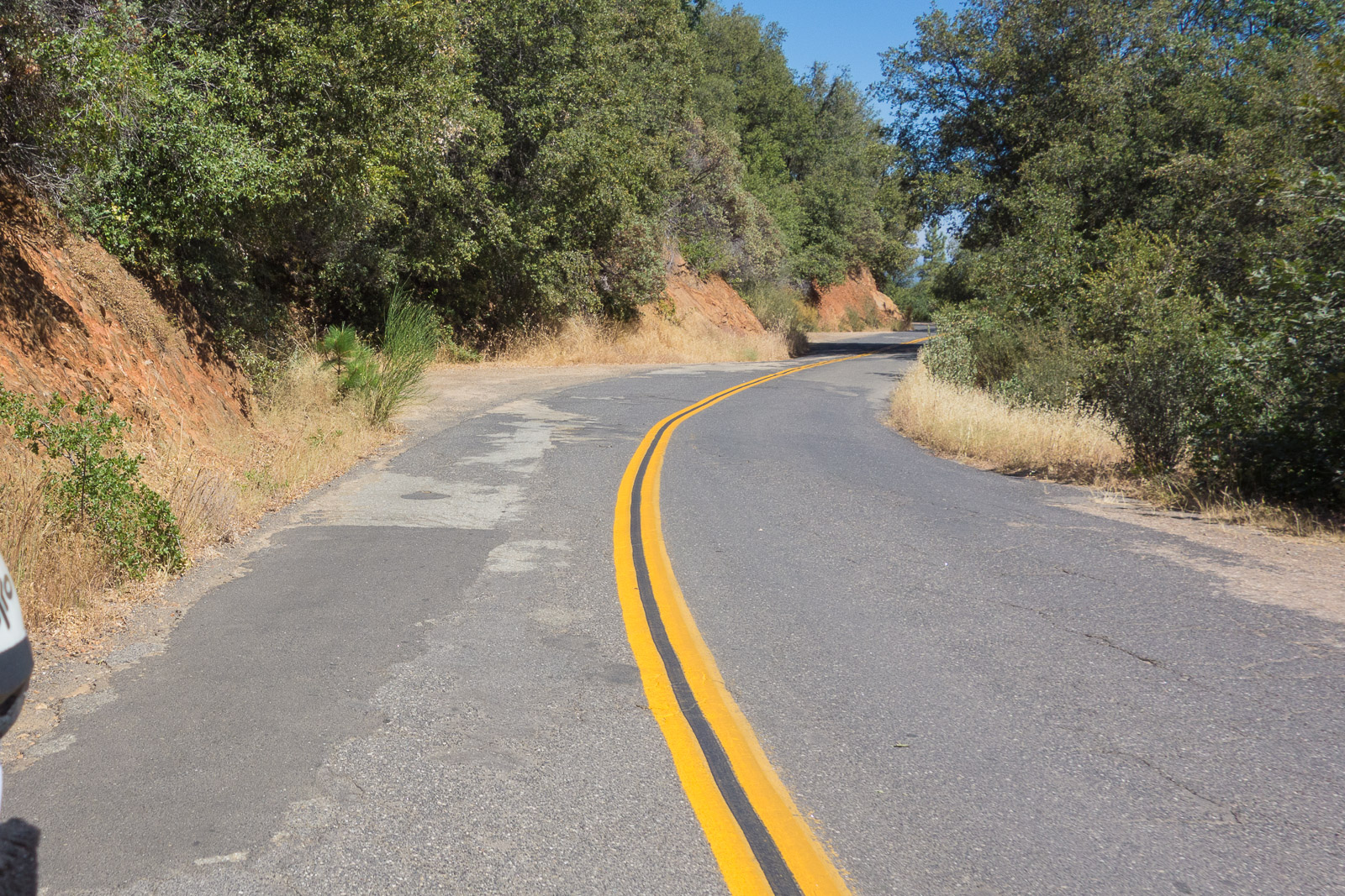 as it traverses the southern flank of the big hill.