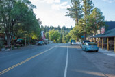 A couple of eateries on the left side and the general store.  On the right is the Creekside Lodge (where I stayed) and Ali's Cafe.