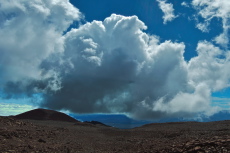 Clouds near the summit