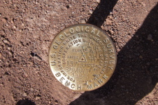 USGS benchmark on Pu'u Wekiu, the summit of Mauna Kea