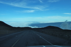 We start down the road, in low gear