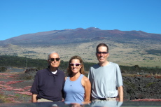 David, Laura, and Bill on Saddle Road