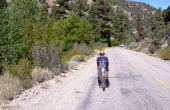 Ron climbs Rock Creek Canyon.