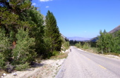 Ron climbs Rock Creek Rd.