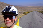 Bill climbs McGee Creek Rd.