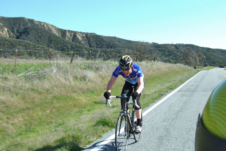 Tim Clark descends through Rabbit Valley.