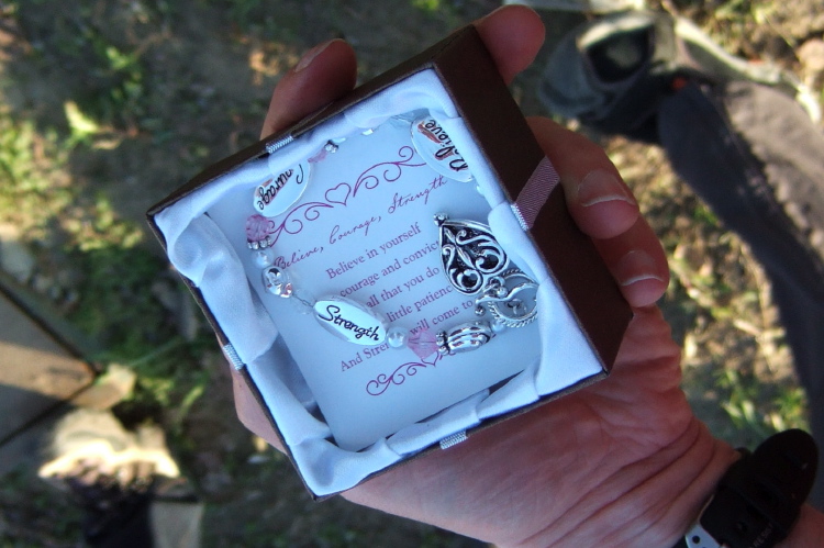 Kevin's prize to the first woman to finish the 100-mile course.