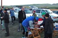 Early birds register.