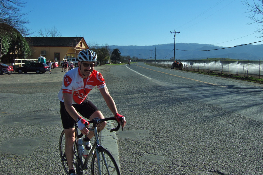 Bob Corman finishes with a smile.