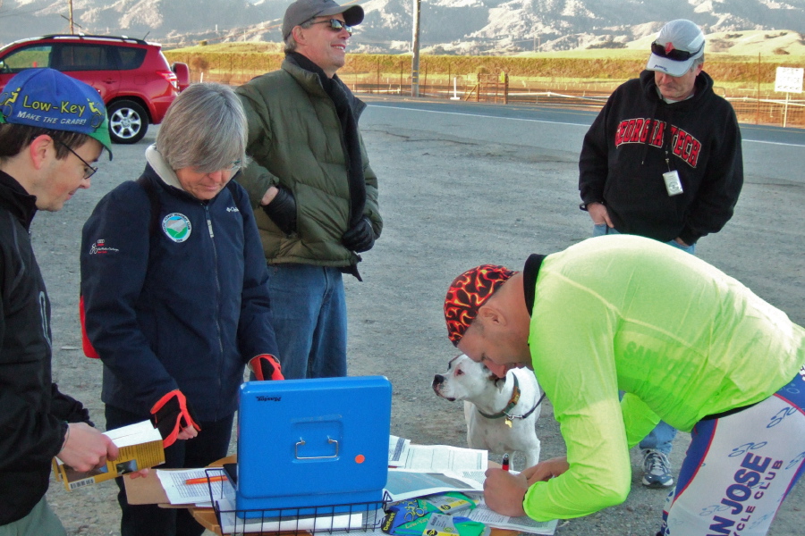 First registrant signs in.