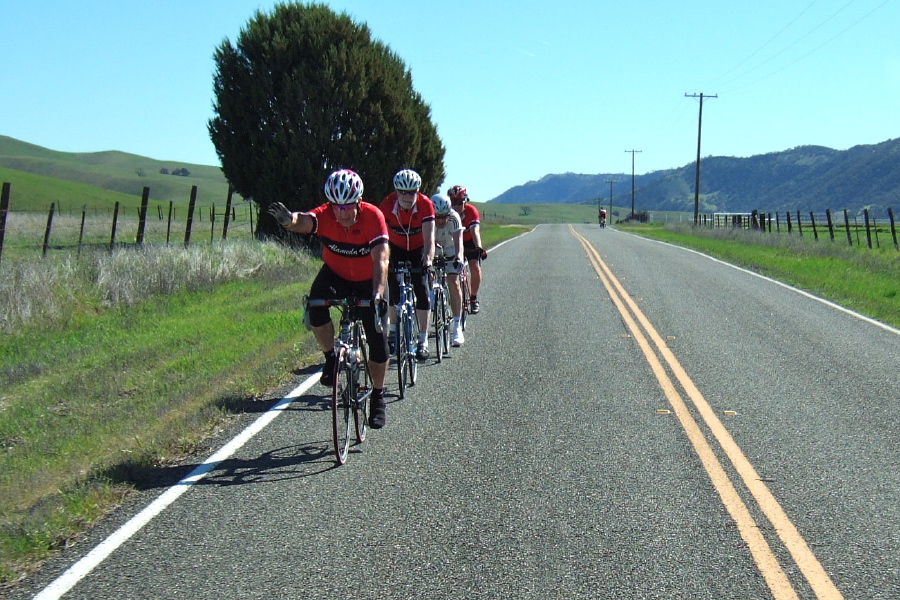 One of the Teams Alameda presses on toward the finish.