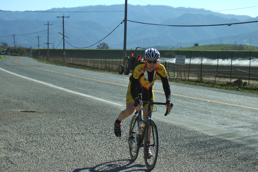 A lone member of Team SCCC arrives.