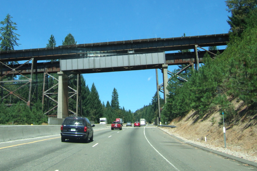 Crossing under the UP tracks near Colfax.