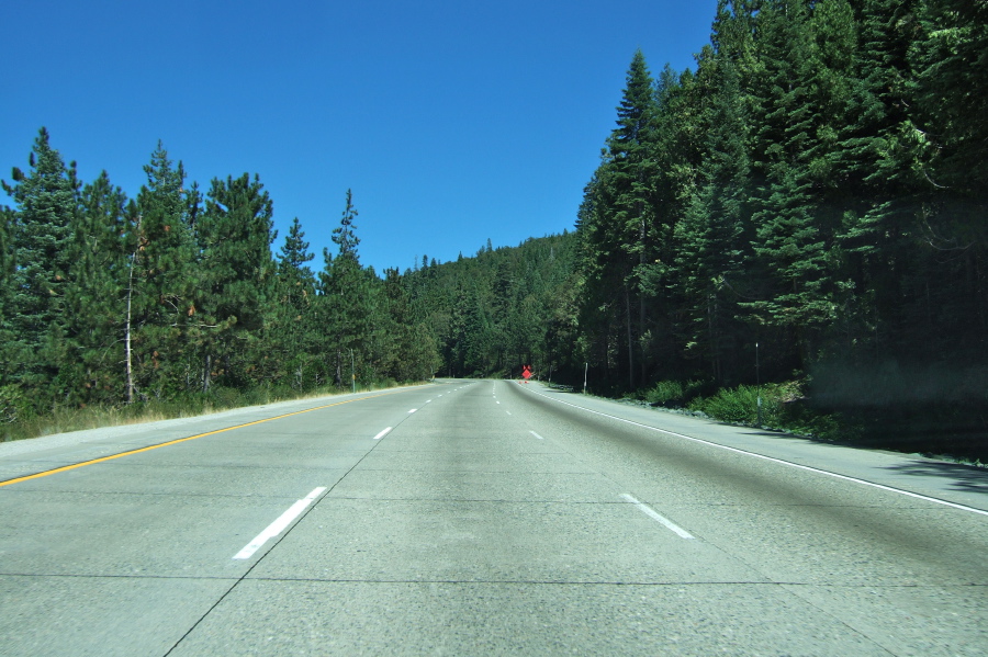 A surprisingly empty freeway near Alta