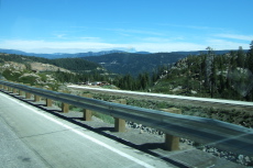 View toward Donner Lake and the UP rail line on the opposite ridge.