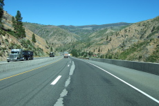 Descending through Truckee Canyon