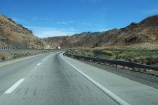 Continuing through Truckee River Canyon east of Reno.