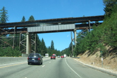 Crossing under the UP tracks near Colfax.
