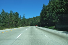 A surprisingly empty freeway near Alta