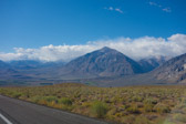 Clouds cover the Sierra Crest above Round Valley.