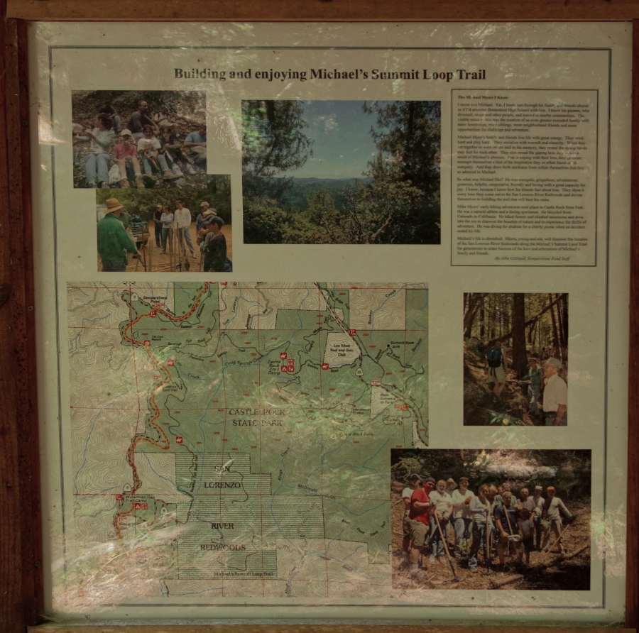 Kiosk for Michael's Summit Loop Trail