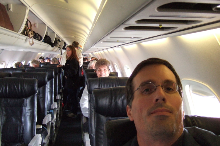 Finally on the plane!