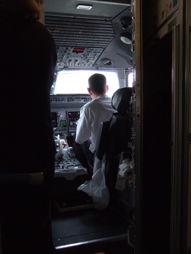 The copilot goes through his checklist.