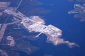 Comanche Peak Nuclear Power Plant on Squaw Creek Reservoir, TX.