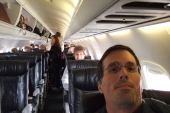 Finally on the plane!